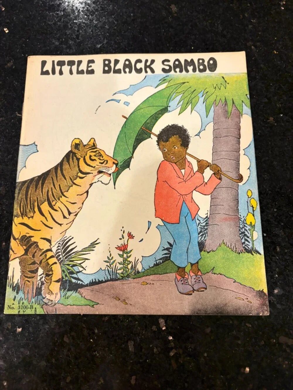 Antique 1932 Little Black Sambo Softcover Book Platt Munk No 3100-B